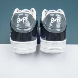 A Bathing Ape Bape Sta Black Gray Bape Bape Casual Shoes For Men Women 