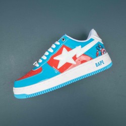 A Bathing Ape Bape Sta Blue Bape Casual Shoes For Men Women 