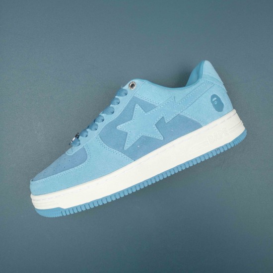 A Bathing Ape Bape Sta Blue White Bape Casual Shoes For Men Women