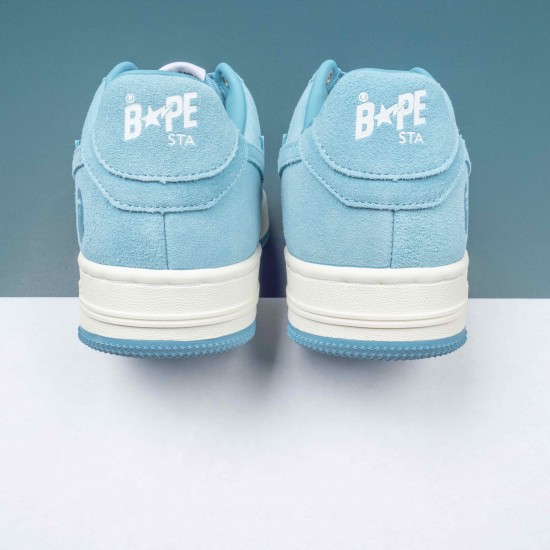 A Bathing Ape Bape Sta Blue White Bape Casual Shoes For Men Women