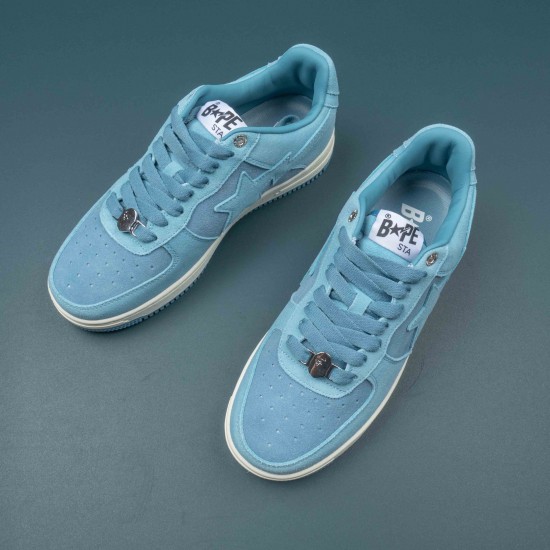 A Bathing Ape Bape Sta Blue White Bape Casual Shoes For Men Women