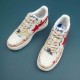 A Bathing Ape Bape Sta Red White Khaki Bape Casual Shoes For Men Women