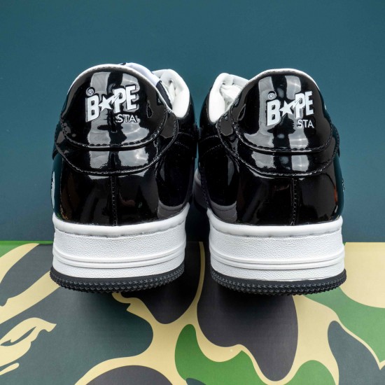 A Bathing Ape Bape Sta White Black Bape Casual Shoes For Men Women