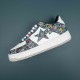 A Bathing Ape Bape Sta White Black Red Yellow Bape Casual Shoes For Men Women