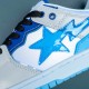 A Bathing Ape Bape Sta White Blue Purple Bape Casual Shoes For Men Women