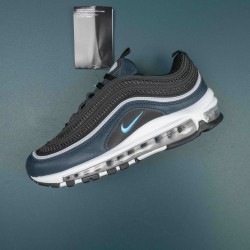 Nike Air Max 97 Black Dark Obsidian University Blue Men Casual Shoes DQ3955-001