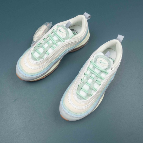 Nike Air Max 97 Enamel Green Sail Worn Blue Women Casual Shoes DX5766-131