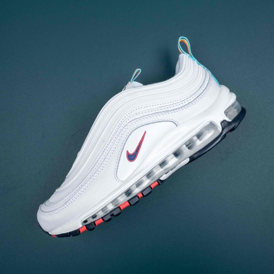 Nike Air Max 97 White Multi Color Pull Tabs Women Casual Shoes DH1592-100