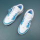 Air Jordan 1 Low GS White University Blue Women Basketball Shoes FN8895-141