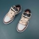 Air Jordan 1 Low Grey Fog Bleached Coral Men AJ1 Shoes 553558-062