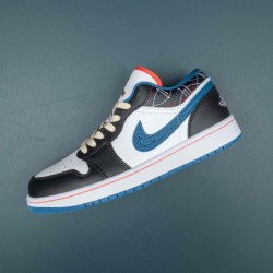 Air Jordan 1 Low White Industrial Blue Siren Red Men AJ1 Shoes FV3622-141 