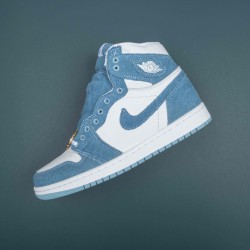 Air Jordan 1 High OG Denim Women AJ1 Shoes DM9036-104 