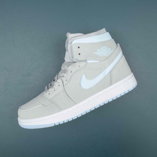 Air Jordan 1 High Zoom Air CMFT Grey Fog Women Basketball Shoes CT0979-004