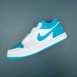 Air Jordan 1 Low Aquatone Men AJ1 Basketball Shoes 553558-174 