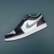 Air Jordan 1 Low Black White Grey Men AJ1 Basketball Shoes 553558-040