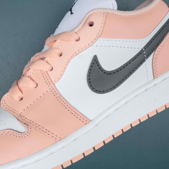 Air Jordan 1 Low Light Arctic Orange Pink Women AJ1 Basektball Shoes 553560-800