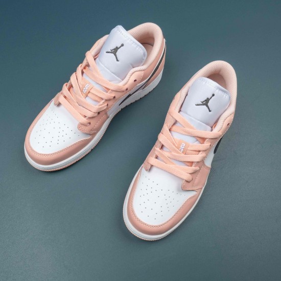 Air Jordan 1 Low Light Arctic Orange Pink Women AJ1 Basektball Shoes 553560-800