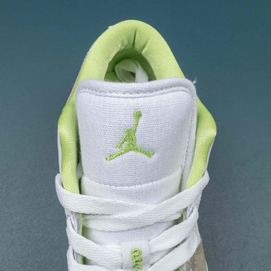 Air Jordan 1 Low Pastel Grind Vivid Green Women AJ1 Shoes DJ0341-100