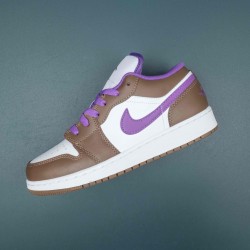 Air Jordan 1 Low Purple Mocha Women AJ1 Shoes 553560-215 