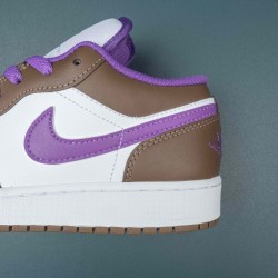 Air Jordan 1 Low Purple Mocha Women AJ1 Shoes 553560-215 