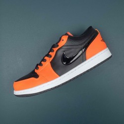 Air Jordan 1 Low SE Black Turf Orange Men AJ1 Shoes CK3022-008 