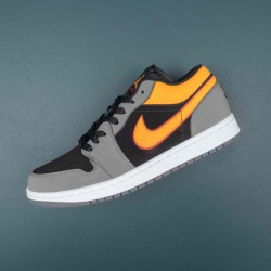 Air Jordan 1 Low SE Light Graphite Vivid Orange Men AJ1 Basketball Shoes FN7308-008 