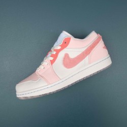 Air Jordan 1 Low SE Mighty Swooshers Pink Women AJ1 Shoes DM5443-666 