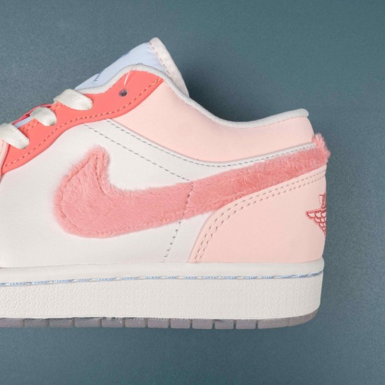 Air Jordan 1 Low SE Mighty Swooshers Pink Women AJ1 Shoes DM5443-666