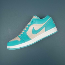 Air Jordan 1 Low Tropical Teal Women AJ1 Shoes DC0774-131 