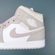 Air Jordan 1 Mid Linen Men AJ1 Basketball Shoes 554724-082