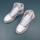 Air Jordan 1 Mid Linen Men AJ1 Basketball Shoes 554724-082