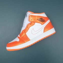 Air Jordan 1 Mid Metallic Orange Men AJ1 Shoes DM3531-800 