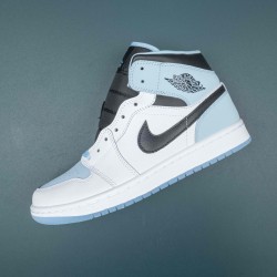 Air Jordan 1 Mid SE Ice Blue Men AJ1 Shoes DV1308-104 