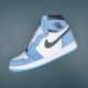 Air Jordan 1 Retro High OG University Blue Men AJ1 Shoes 555088-134