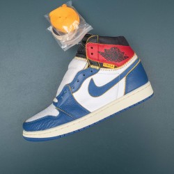 Air Jordan 1 Retro High Union Los Angeles Storm Blue Men Shoes BV1300-146 