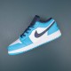 Air Jordan 1 Low UNC White Powder Blue Obsidian Men AJ1 Shoes 553560-144