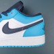 Air Jordan 1 Low UNC White Powder Blue Obsidian Men AJ1 Shoes 553560-144