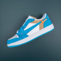 Air Jordan 1 Retro Low Beige Yellow University Blue For Women And Men AJ1 Shoes CZ0790-148 