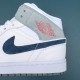 Air Jordan 1 Mid Paris White Men AJ1 Basketball Shoes DR8038-100