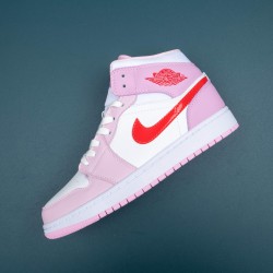 Air Jordan 1 Valentines Day Mid-Top For Women AJ1 Basketball Shoes DR0174-500 