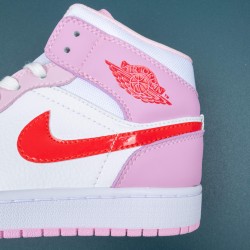 Air Jordan 1 Valentines Day Mid-Top For Women AJ1 Basketball Shoes DR0174-500 