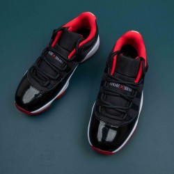 Nike Air Jordan 11 Black Red AJ11 Basketball Shoes For Men 