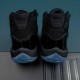 Nike Air Jordan 11 Gray Black Blue AJ11 Basketball Shoes For Men