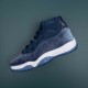 Nike Air Jordan 11 White Navy Blue AJ11 Basketball Shoes For Men