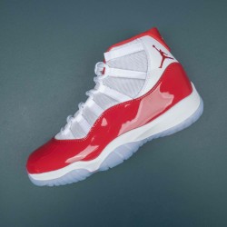 Nike Air Jordan 11 White Red High-top AJ11 Basketball Shoes For Men 