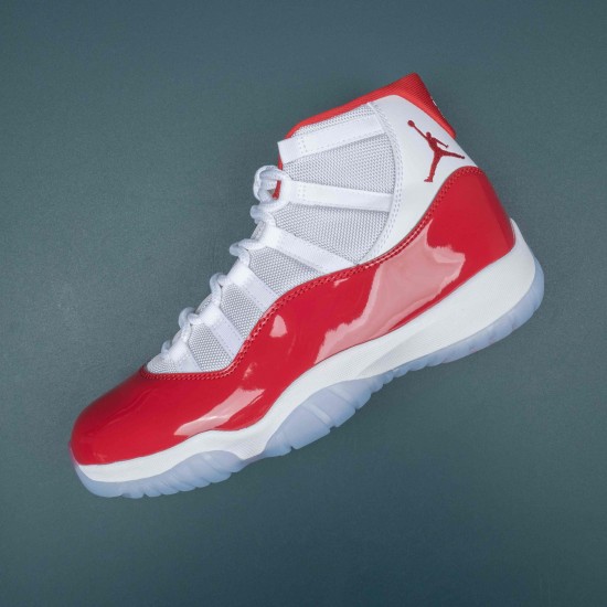 Nike Air Jordan 11 White Red High-top AJ11 Basketball Shoes For Men