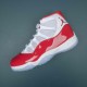 Nike Air Jordan 11 White Red High-top AJ11 Basketball Shoes For Men