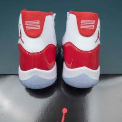 Nike Air Jordan 11 White Red High-top AJ11 Basketball Shoes For Men 