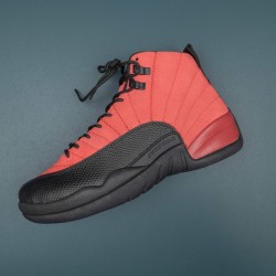 Nike Air Jordan 12 Black Red AJ12 Basketball Shoes For Men 