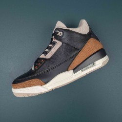 Nike Air Jordan 3 Black Brown AJ3 Basketball Shoes For Men Women 